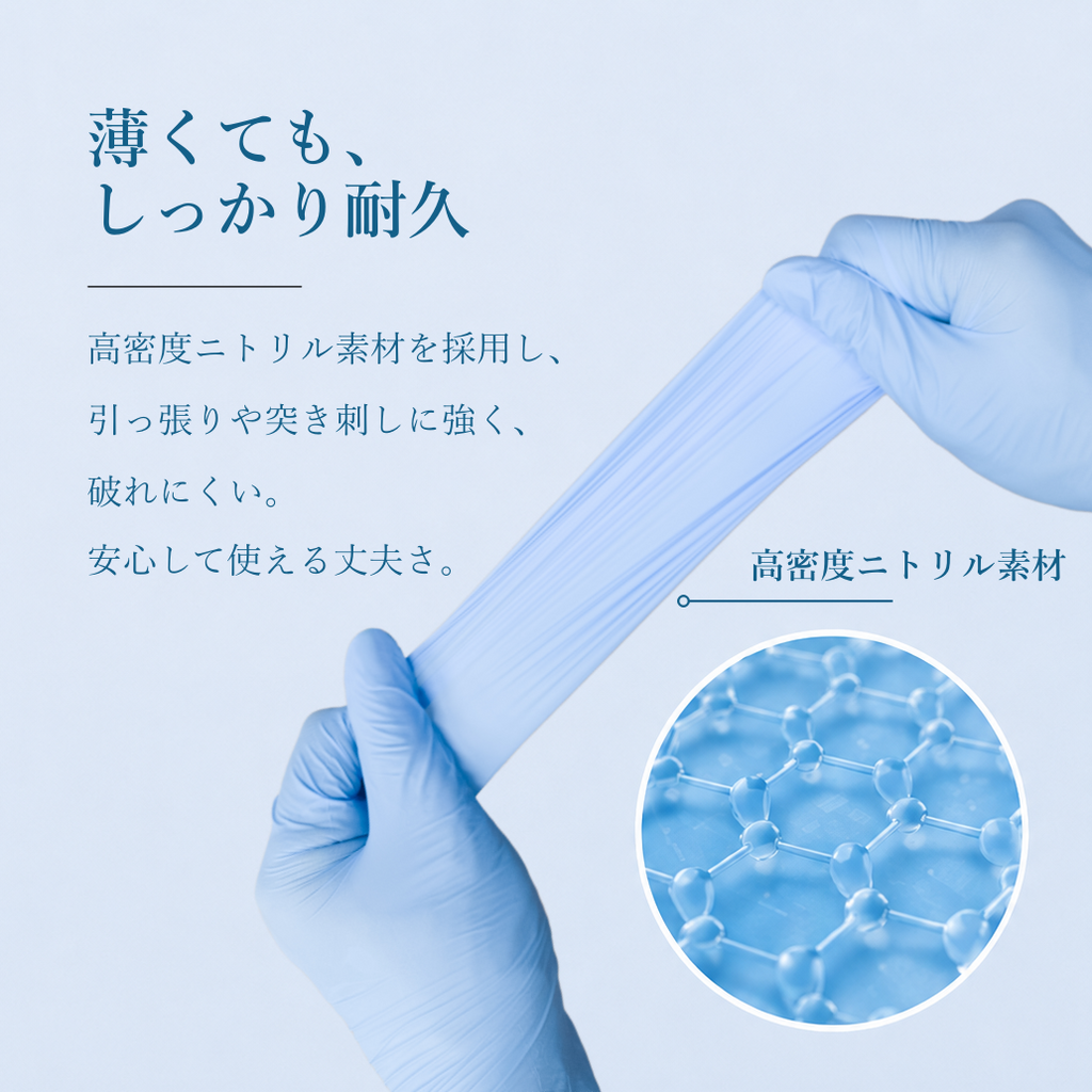 ニトリル手袋（ブルー）